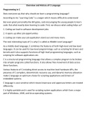 Class notes Overview Of C &lpar;C01&rpar; 