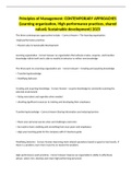 Principles of Management&colon; CONTEMPORARY APPROACHES &lpar;Learning organization&comma; High performance practices&comma; shared value& Sustainable development&rpar; 2023
