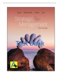 [Test Bank] Strategic Management,, Text and Cases 9th Edition by Dess, McNamara, Eisner.