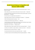 Asvab General Science&sol;14 Questions and Answers&sol;100&percnt; Verified