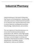 industrial pharmacyindustrial pharmacy