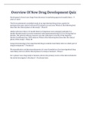Overview Of New Drug Development Quiz