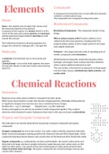 Elements and Chemical Reactions