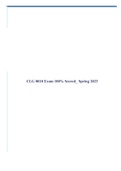CLG 0010 Exam 100&percnt; Scored&lowbar; Spring 2023
