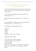 BIO 181 Study Guide (MODULE 1-6) Arizona State University - BIO181{All Answers Correct}