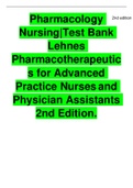 Pharmacology Nursing|Test Bank Lehnes Pharmacotherapeutics for Advanced Practice Nurses and Physician Assistants 2nd Edition.1.	An APRN works in a urology clinic under the supervision of a physician who does not restrict the types of medications the APRN 