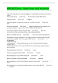 BUNDLE&colon; NRCME&sol;FMCSA&sol;DOT CERTIFICATION  EXAMS COMPILED