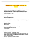 AANP Practice Questions With Questions And Answers