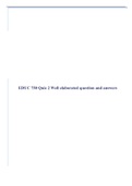 EDUC 750 Quiz 2 Well elaborated question and answers