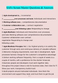 SAFe Scrum Master questions verified with 100&percnt; correct answers