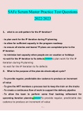 SAFe Scrum Master Practice Test&period; questions verified with 100&percnt; correct answers