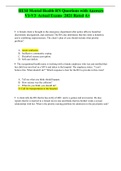 HESI Mental Health RN Questions with Answers V1-V3  Actual Exams  2021 Rated A&plus;