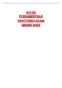  ATI RN  FUNDAMENTALS  PROCTORED EXAM  QBANK 2023 WITH QUESTIONS &ANSWERS LATEST UPDATE