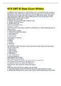 NYS EMT-B State Exam Written