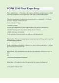 POPM 3240 Final Exam Prep &vert; 285 Questions with 100&percnt; Correct Answers &vert; Updated & Verified &vert; 86 Pages