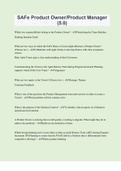 SAFe Product Owner&sol;Product Manager &lpar;5&period;0&rpar; &vert; 40 Questions with 100&percnt; Correct Answers &vert; Updated & Verified