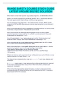 RANGE SAFETY COURSE STUDY GUIDE LATEST UPDATE SOLVED SOLUTION