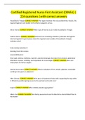 Certified Registered Nurse First Assistant &lpar;CRNFA&rpar; &vert;234 questions &vert;with correct answers