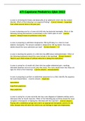 &lpar;Answered&rpar; ATI Capstone Pediatrics Q&A 2023