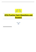 ATLS TESTs QUESTIONS WITH COMPLETE SOLUTIONS | GRADE A+