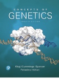 Concepts of genetics 12th edition