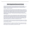 FDA-Regulated Research Exam Questions And Answers 