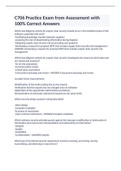 C706 Practice Exam from Assessment with 100&percnt; Correct Answers