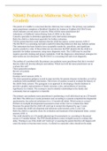 NR602 Pediatric Midterm Study Set &lpar;A&plus; Graded&rpar;