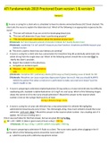ATI Fundamentals 2022 Proctored Exam v1 &lowbar; v2