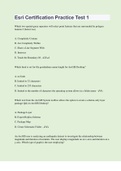 Esri Certification Practice Test 1 &vert; 50 Questions with 100&percnt; Correct Answers &vert; Updated & Verified