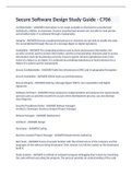 Secure Software Design Study Guide - C706