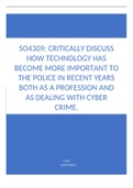 Essay exploring the ways in which the police utilise technology