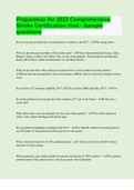 Preparation for 2022 Comprehensive Stroke Certification Visit - Sample questions &vert; 40 Questions with 100&percnt; Correct Answers &vert; Updated & Verified