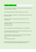 Aruba ACMA Test &vert; 70 Questions with 100&percnt; Correct Answers &vert; Updated & Verified