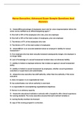 Nurse Executive&comma; Advanced Exam Sample Questions And Answers