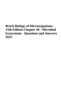 Brock Biology of Microorganisms - 15th Edition Chapter 20 - Microbial Ecosystems - Questions and Answers 2023
