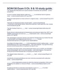 SCIN138 Exam 5 Ch&period; 9 & 10 study guide&period; 2023 with complete solutions questions and answers