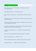 SOAR Final Review &vert; 40 Questions with 100&percnt; Correct Answers &vert; Updated & Verified