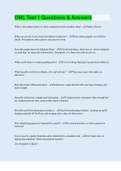 DML Test 1 Questions & Answers &vert; 300 Questions with 100&percnt; Correct Answers &vert; Updated & Verified &vert; 33 Pages