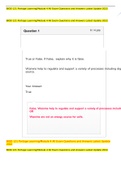 BIOD 121 Portage Learning&sol;Module 4 All Exam Questions and Answers Latest Update 2022