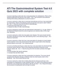 ATI The Gastrointestinal System Test 4&period;0 Quiz 2023 with complete solution