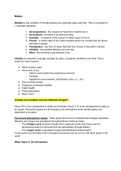 ESC 110/Meteorology and Climatology Unit 1 Notes