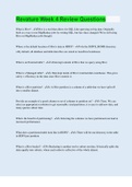 Revature Week 4 Review Questions &vert; 50 Questions with 100&percnt; Correct Answers &vert; Updated & Verified