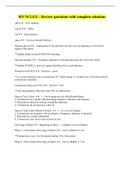 RN NCLEX &ndash; Review questions with complete solutions