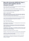 Maryville University NURS 661 Exam 1 Summer 2019 Updated with All Answers Correct&excl;&excl;