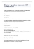Chapter 8 exam 2023 with 100&percnt; correct answers
