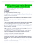 AFOQT Aviation Information Questions And Answers With Latest Update