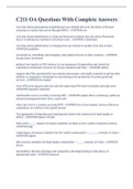 C211 OA Questions With Complete Answers