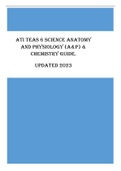 ATI TEAS 6 Science Anatomy and Physiology (A&P) & Chemistry Study Guide - ALL SECTIONS PREP with Questions & Answers (Scored 97%) Updated 2023