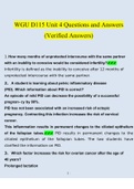 WGU D115 Unit 4 Questions and Answers 2023 (Verified Answers)